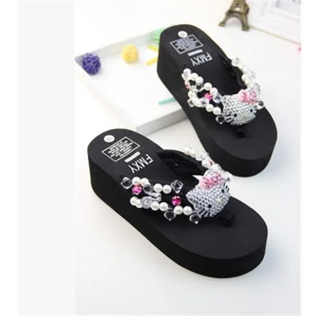 hello kitty soft flip flops 💞