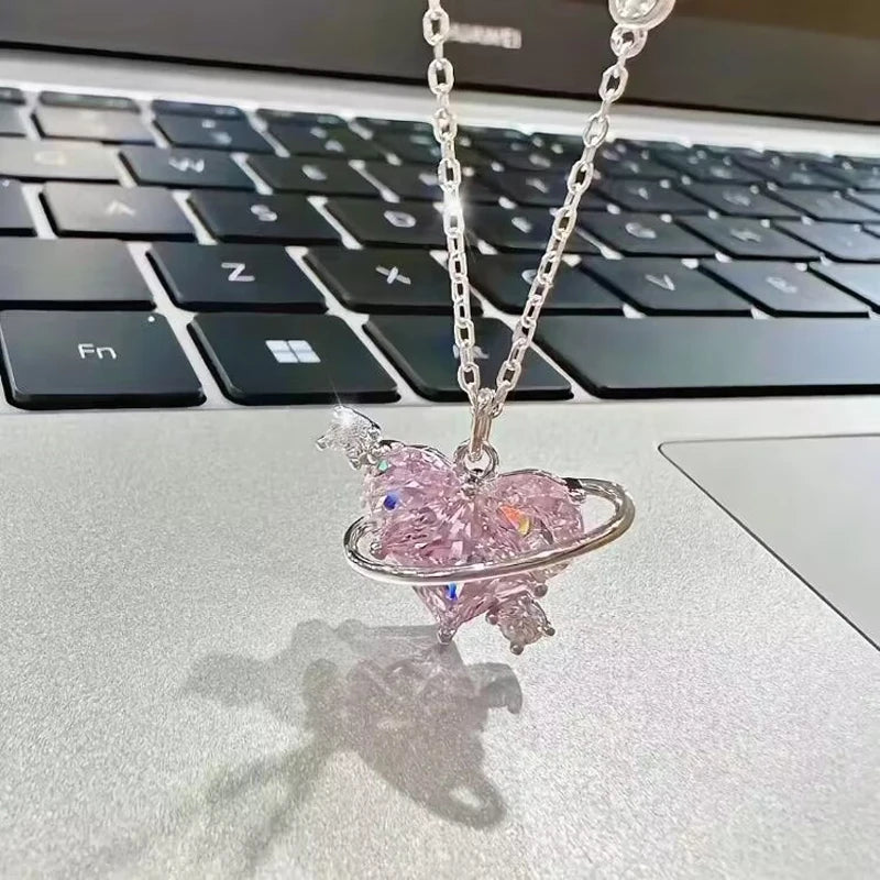 Kristallherz 💜 Anhänger ✨