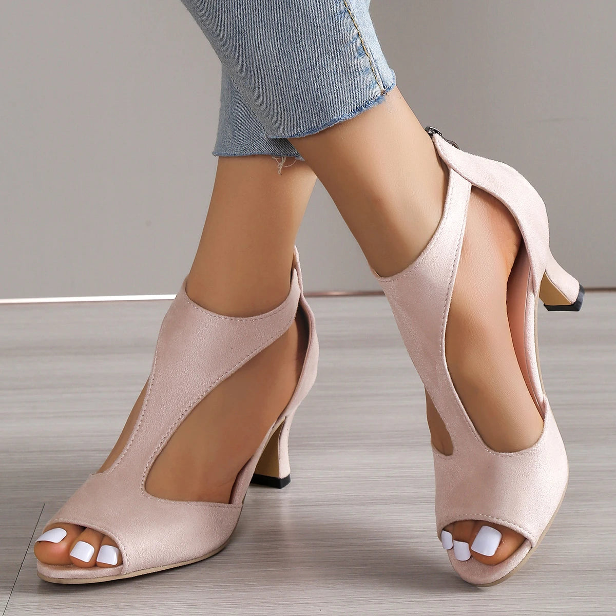 casual slippers high heels 💜