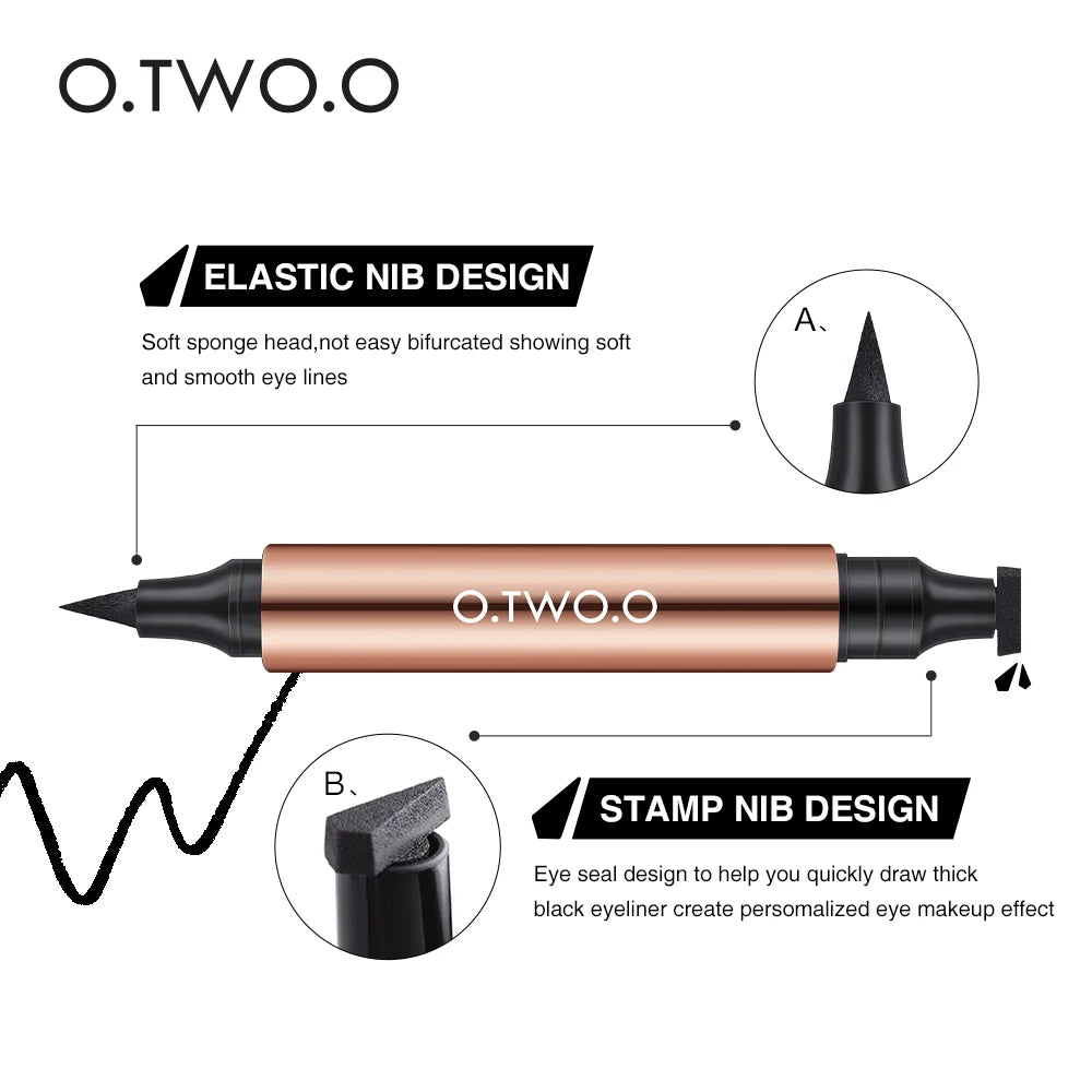 black eyeliner stamp pen 👁️