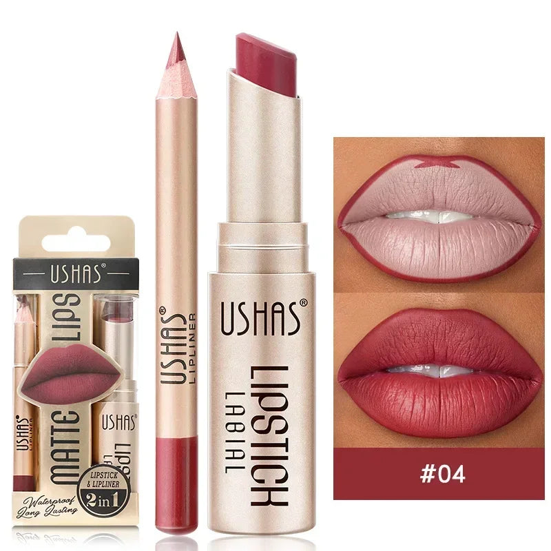 2 in 1 lipstick and liner 👄