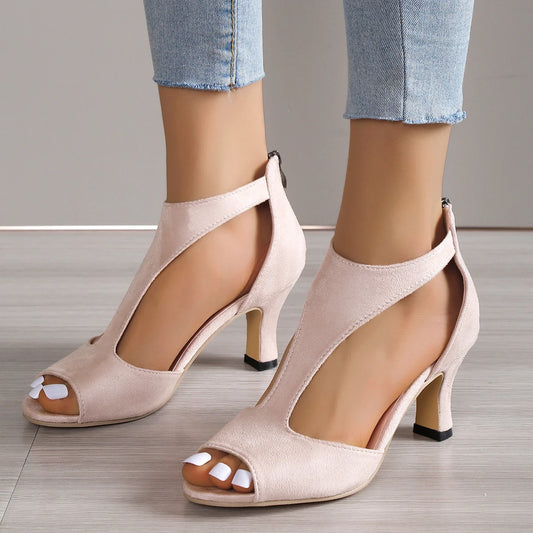casual slippers high heels 💜